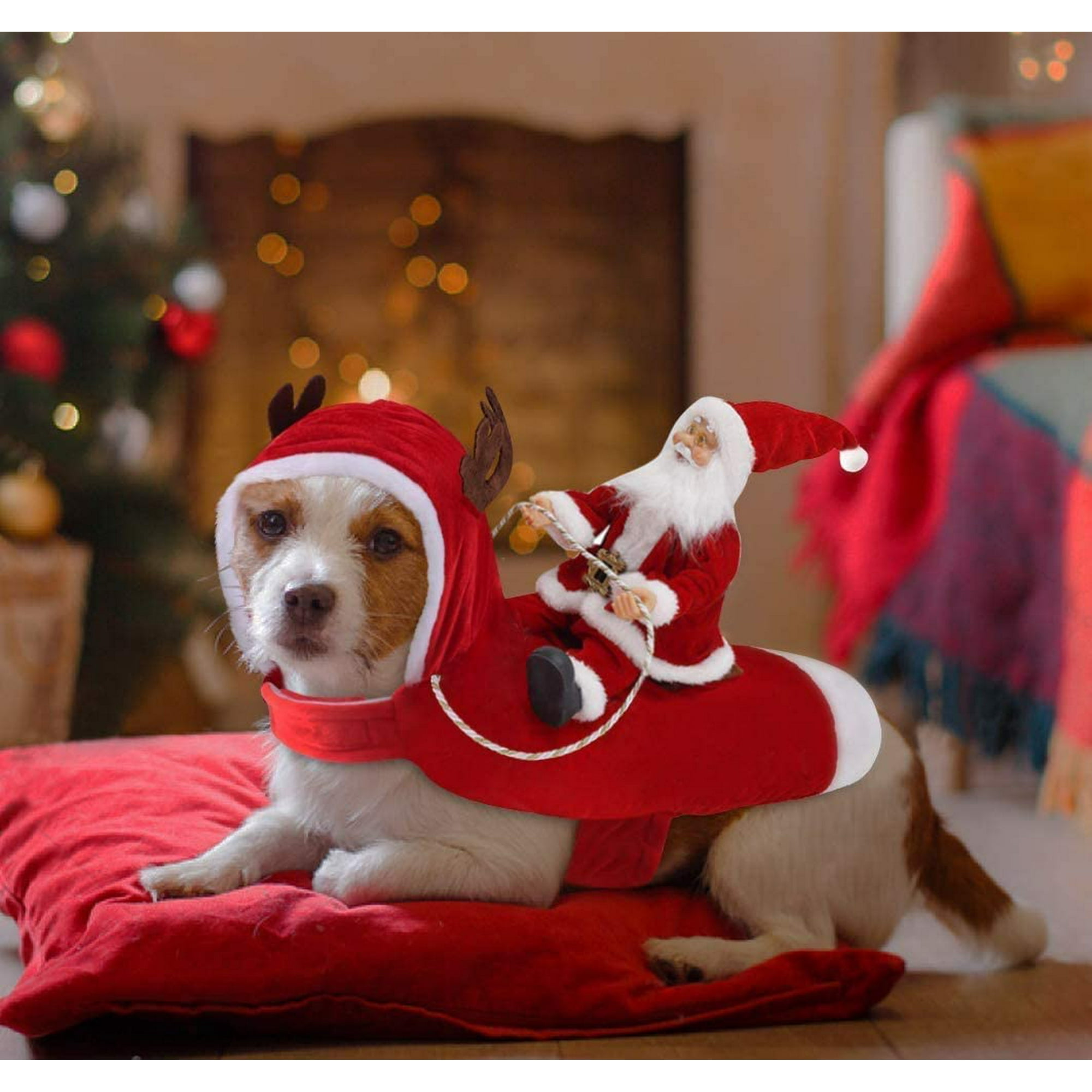 Idepet New Santa Dog Costume Christmas Pet Clothes Winter Hoodie Coat Clothes for Dog Pet Clothing Chihuahua Yorkshire Poodle